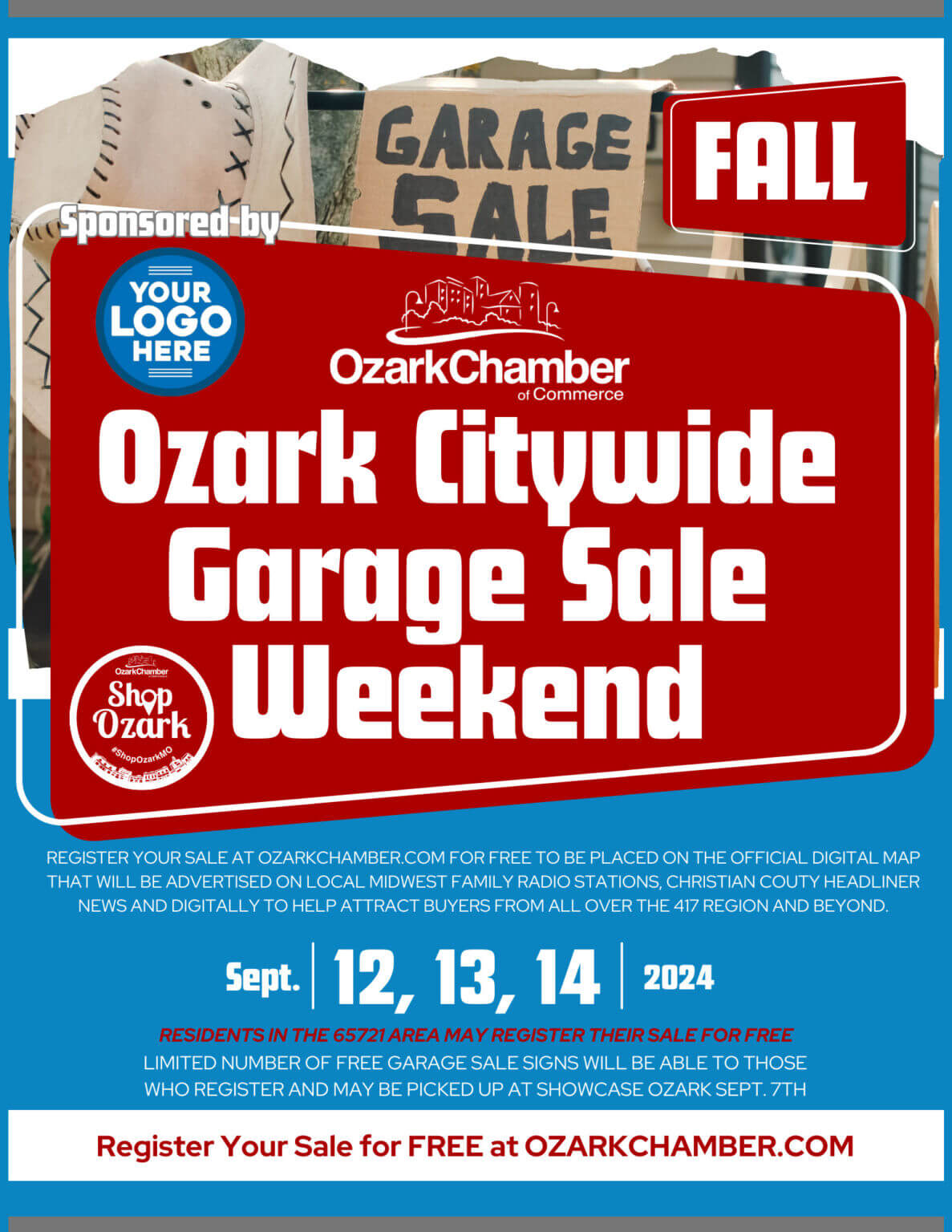 Citywide Garage Sale Ozark Chamber of Commerce
